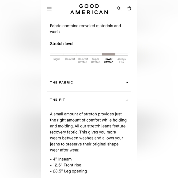 Good American 22 Shorts The Bombshell Destructed White Cut-Off Shorts - Picture 13 of 15